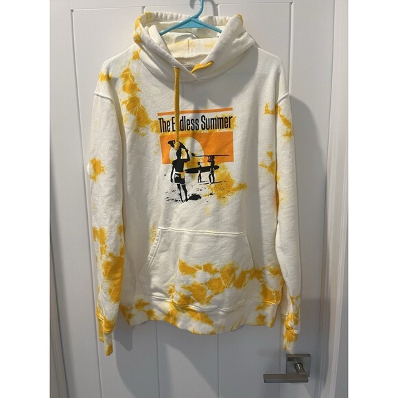 Outerknown Hoodie Mens Size XL The Endless Summer Tie Dye Sweatshirt Fleece - Picture 1 of 7